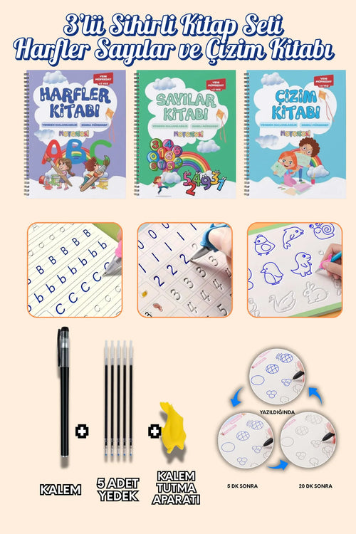 Sihirli Yazı Defteri Seti