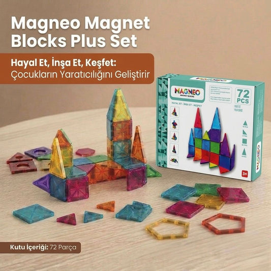 Babymiu 72 Parça Manyetik Yapı Blokları